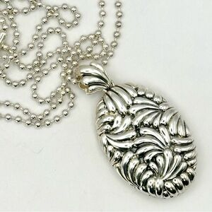 Lagos Silver Soiree Floral Pendant Necklace